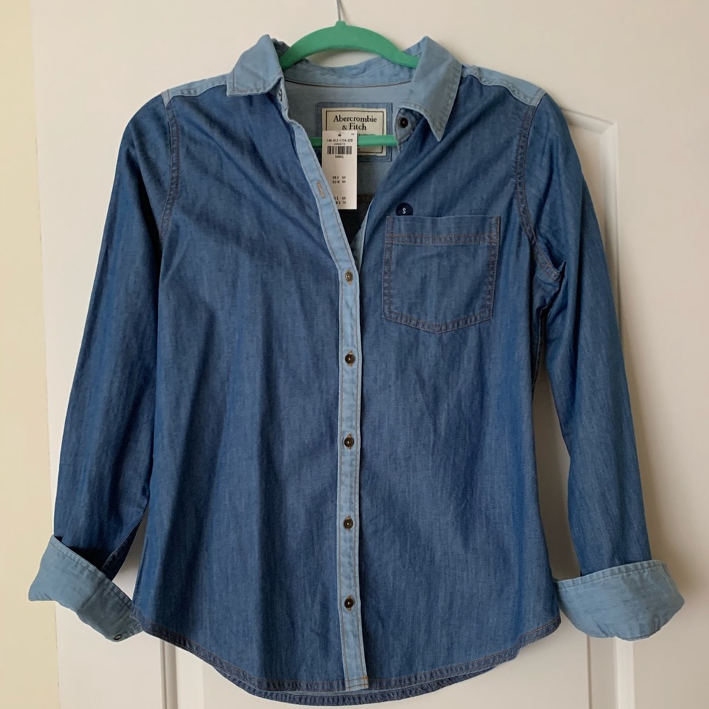 Abercrombie Mixed Chambray Button-up
